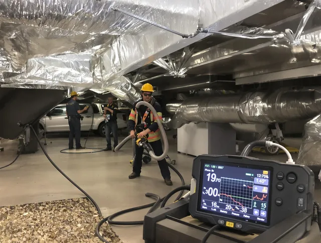 Professional negative pressure duct cleaning by Bristol Air Duct Cleaning in Bristol